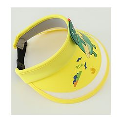 Babyhug Free Size Bucket Hat Dino Applique - Yellow
