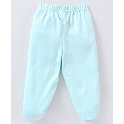 Babyhug Cotton Knit Footed Length Bootie Leggings Striped & Teddy Print Pack of 3 - Multicolour