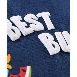 Babyhug Cotton Sleeveless T-Shirt Croc Print - Blue