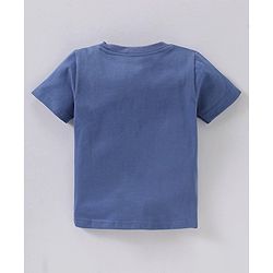 Babyhug Cotton Half Sleeves T-Shirt Stripes & Shark Print Pack of 3 - Blue Green