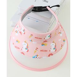 Babyhug Free Size Baseball Cap Unicorn Print - Pink