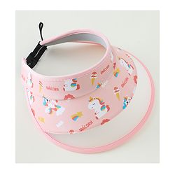 Babyhug Free Size Baseball Cap Unicorn Print - Pink