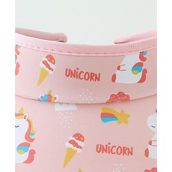 Babyhug Free Size Baseball Cap Unicorn Print - Pink