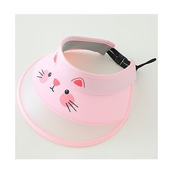 Babyhug Free Size Baseball Cap Kitty Print - Pink