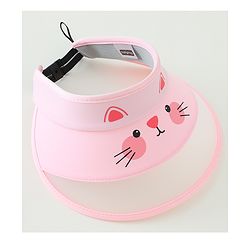 Babyhug Free Size Baseball Cap Kitty Print - Pink