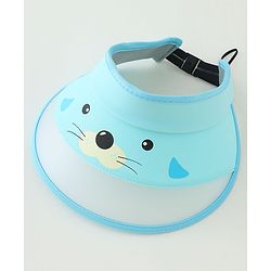 Babyhug Dog Print Baseball Caps -  Light Blue