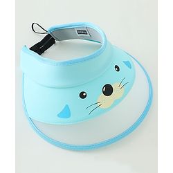 Babyhug Dog Print Baseball Caps -  Light Blue