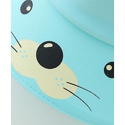 Babyhug Dog Print Baseball Caps -  Light Blue