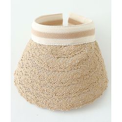 Babyhug Crochet Straw Hat  Brown - Diameter 37 cm
