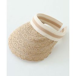 Babyhug Crochet Straw Hat  Brown - Diameter 37 cm