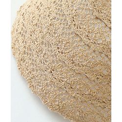 Babyhug Crochet Straw Hat  Brown - Diameter 37 cm