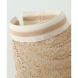 Babyhug Crochet Straw Hat  Brown - Diameter 37 cm