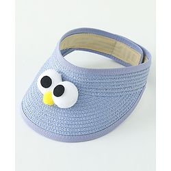 Babyhug Straw Hat With Face Applique & Purse Beige- Diameter 48 cm