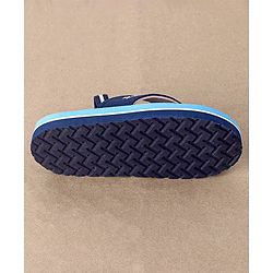 Cute Walk by Babyhug Flip Flops With Back Strap Bear Print - Blue