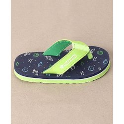 Cute Walk by Babyhug Flip Flops Space Print - Navy