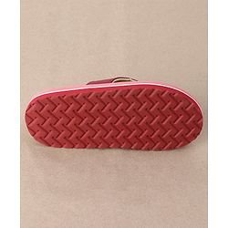 Cute Walk by Babyhug Slip On Flip Flops Bow Print - Pink