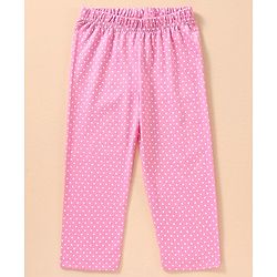 Babyhug Cotton Full Sleeves Night Suit Elephant & Dot Print- Grey Pink