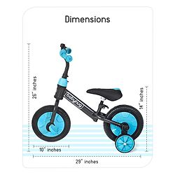 Babyhug Rover 4 in 1 Plug & Play Balance Bike - Blue
