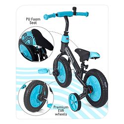 Babyhug Rover 4 in 1 Plug & Play Balance Bike - Blue