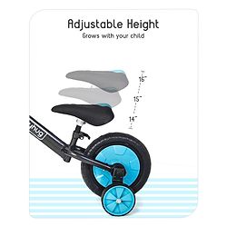 Babyhug Rover 4 in 1 Plug & Play Balance Bike - Blue