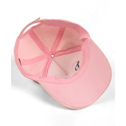 Babyhug Baseball Cap Ear Applique & Kitty Embroidery Pink- Cap Circumference 51 cm