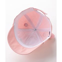 Babyhug Teddy Embroidered Baseball Cap Pink - Circumference 46 cm
