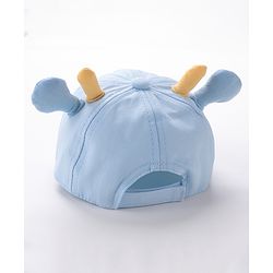 Babyhug Rabbit Embroidered Baseball Cap Blue - Cap Circumference 46 cm