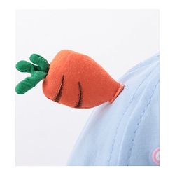 Babyhug Bucket Hat Bunny Design Blue - Diameter 17 cm
