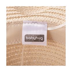 Babyhug Straw Hat With Bow & Purse - Brown & Pink