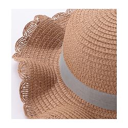 Babyhug Straw Hat With Bow & Purse - Cream