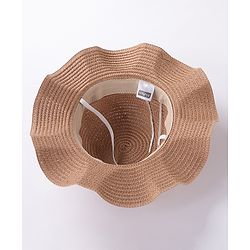 Babyhug Straw Hat With Pom Pom Applique & Purse - Pink