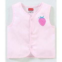 Babyhug 100% Cotton Woven Sleeveless Jhabla Polka Dot Print Pack Of 3 - Pink & White