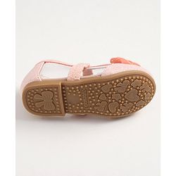 Cute Walk by Babyhug Slip On Bellies With Bow Applique- Pink