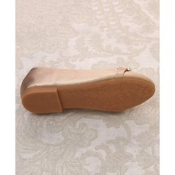 Cute Walk by Babyhug Slip on Bellies With Applique- Golden