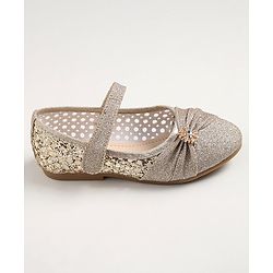 Cute Walk By Babyhug Bellies with Velcro Closure  - Golden