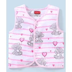 Babyhug 100% Cotton Woven Sleeveless Jhabla Lion Print Pack Of 3 - Multicolor