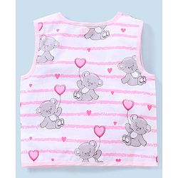 Babyhug 100% Cotton Woven Sleeveless Jhabla Lion Print Pack Of 3 - Multicolor