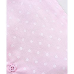 Babyhug 100% Cotton Woven Sleeveless Jhabla Heart Print Pack Of 3 - White & Blue