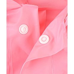 Babyhug Full Sleeves Hooded Raincoat Unicorn Print - Pink