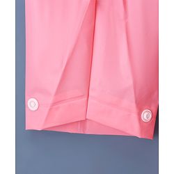Babyhug Full Sleeves Hooded Raincoat Unicorn Print - Pink