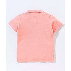 Babyhug Cotton Half Sleeves T-Shirt Solid Colour Pattern - Pink