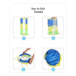 Babyhug My Fun Arcade 4-in-1 Ball Pool Play Tent House - Blue & Green