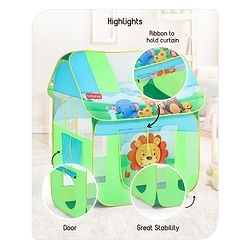 Babyhug Jungle Pop-up Play Tent House - Green