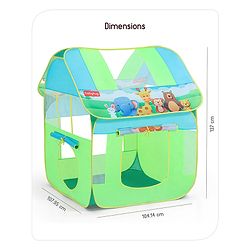 Babyhug Jungle Pop-up Play Tent House - Green