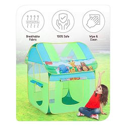 Babyhug Jungle Pop-up Play Tent House - Green