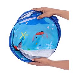 Babyhug Foldable Pop-Up Play Tent House Aquatic Theme - Blue