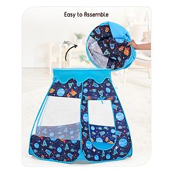 Babyhug Foldable Pop-up Play Tent House Sky Theme - Blue
