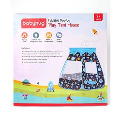 Babyhug Foldable Pop-up Play Tent House Sky Theme - Blue