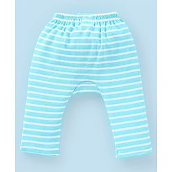 Babyhug Cotton Full Length Dino Print Diaper Leggings Pack Of 3 - Blue White & Orange
