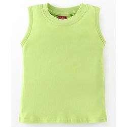 Babyhug 100% Cotton Half Sleeves Leaf Printed Shirt With Solid Inner T-Shirt - White Blue & Green